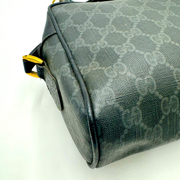 Vtg Gucci Black Supreme Ophidia PVC Guccisima Web Small Shoulder Crossbody Bag - Picture 12 of 16
